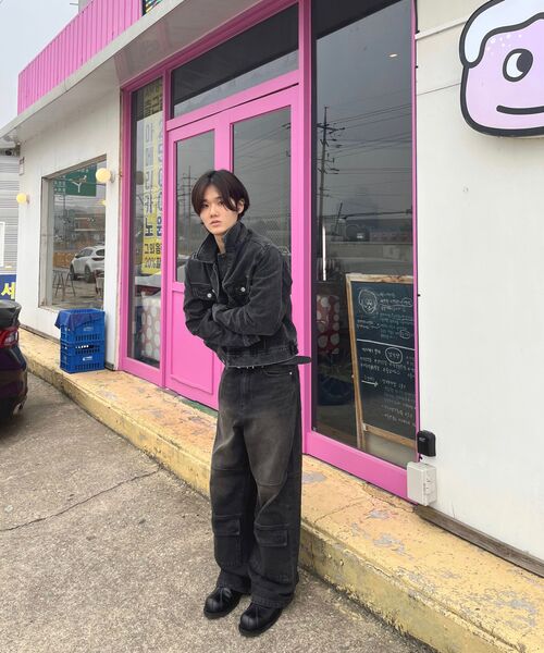 OURDAYZ（アワーデイズ）の「ヴィンテージフロントポケットカーゴデニムパンツ [VINTAGE BLACK]（デニムパンツ・レディース・その他・MEDIUM/LARGE/X-LARGE）」の18枚目の写真