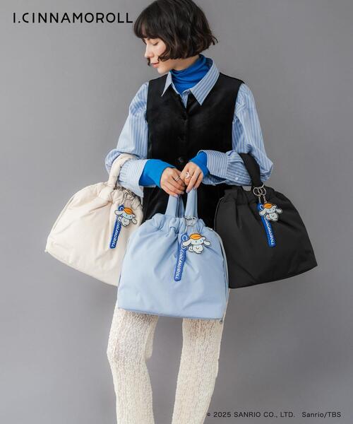 RODE SKO(ロデスコ)の「アイシナモロール パテッドバッグ(トートバッグ・レディース・ブラック/ライトブルー/ベージュ・ONE)」の20枚目の写真