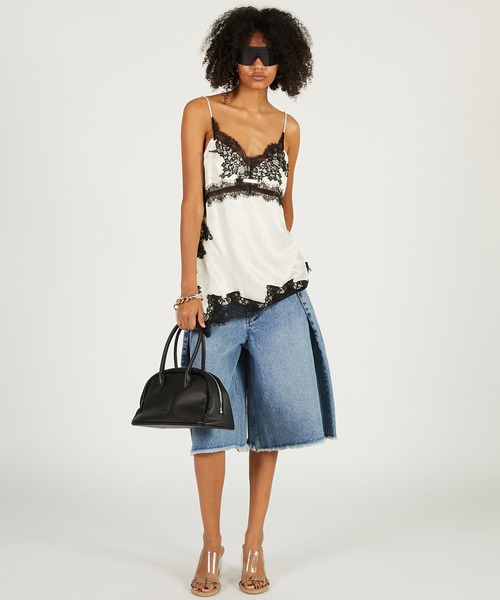 PRANK PROJECT（プランクプロジェクト）の「デニムハーフパンツ / Denim Half Pants（デニムパンツ・レディース・ブラック/ブルー/ホワイト・36/38）」の6枚目の写真