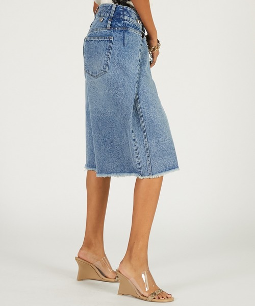 PRANK PROJECT（プランクプロジェクト）の「デニムハーフパンツ / Denim Half Pants（デニムパンツ・レディース・ブラック/ブルー/ホワイト・36/38）」の18枚目の写真