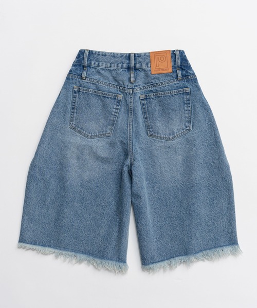 PRANK PROJECT（プランクプロジェクト）の「デニムハーフパンツ / Denim Half Pants（デニムパンツ・レディース・ブラック/ブルー/ホワイト・36/38）」の22枚目の写真