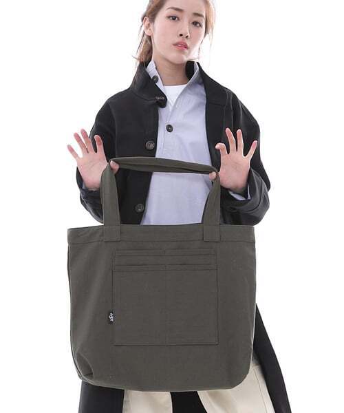 SAINTCREW(セントクルー)の「フリースタイルライフ シンプル ビッグサイズ エコバッグ FLB-102 カーキ(エコバッグ/サブバッグ・メンズ・その他・フリー)」の2枚目の写真