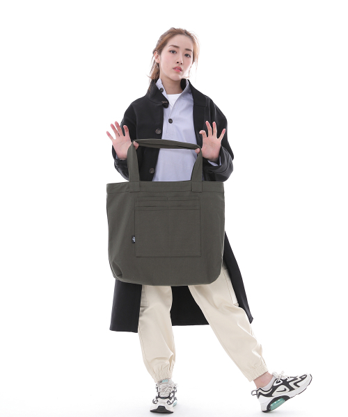 SAINTCREW(セントクルー)の「フリースタイルライフ シンプル ビッグサイズ エコバッグ FLB-102 カーキ(エコバッグ/サブバッグ・メンズ・その他・フリー)」の5枚目の写真