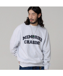 BUBBLPIECE（バブルピース）の「Memories Artwork Solid Sweatshirt_White Melange（スウェット）」