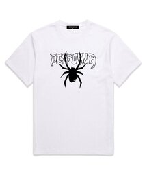 スパイダー ロゴ オーバーサイズ 半袖Tシャツ (DS013) ホワイト