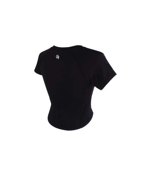 AINIFFON(アインイプオン)の「エアクーリングショートスリーブクロップトップブラック(Tシャツ/カットソー・レディース・ブラック・SMALL/MEDIUM/LARGE)」の5枚目の写真