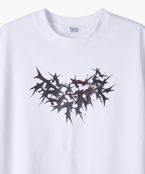 FLAWSROOM(フローズルーム)の「ブロークンハーツTシャツ ホワイト(Tシャツ/カットソー・メンズ・その他・MEDIUM/LARGE)」の4枚目の写真