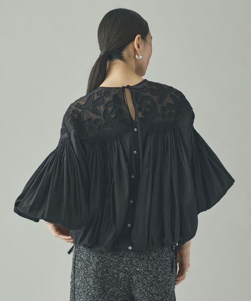 Curensology(カレンソロジー)の「Curensology(カレンソロジー)/バードシシュウブラウス(シャツ/ブラウス・レディース・ブラック/ホワイト・FREE)」の15枚目の写真