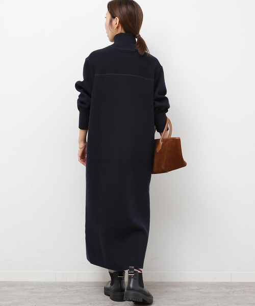 JOURNAL STANDARD relume（ジャーナルスタンダード　レリューム）の「《追加2》スウェットライクハーフジップワンピース（ワンピース・レディース・ネイビー/グレー・FREE）」の13枚目の写真