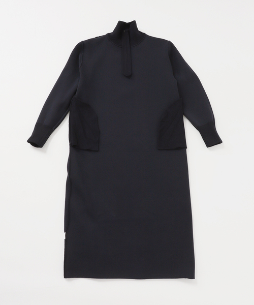 追加2》スウェットライクハーフジップワンピース（ワンピース