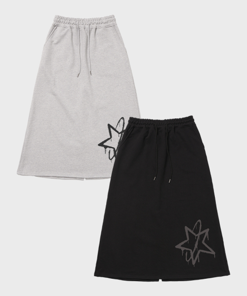 ARTISTWEAR（アーティストウェア）の「[ATW]ミルキーウェイロングスカート（スカート・レディース・ブラック/グレー・SMALL/MEDIUM）」の7枚目の写真