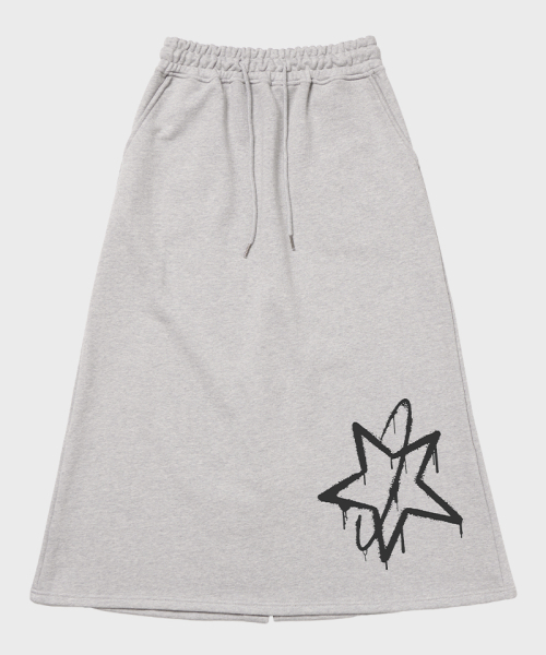 ARTISTWEAR（アーティストウェア）の「[ATW]ミルキーウェイロングスカート（スカート・レディース・ブラック/グレー・SMALL/MEDIUM）」の9枚目の写真