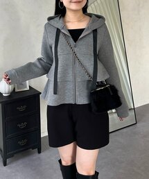 prose verse | ティアードフリルボンディングペプラムパーカー(パーカー)