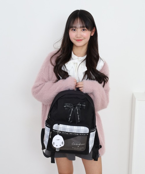 FUNALIVE(ファンアライブ)の「Coboca+ポリチェックシマエナガぬいぐるみ付Dパック KIDS(バックパック/リュック・キッズ・ブラック/ブルー・FREE)」の16枚目の写真