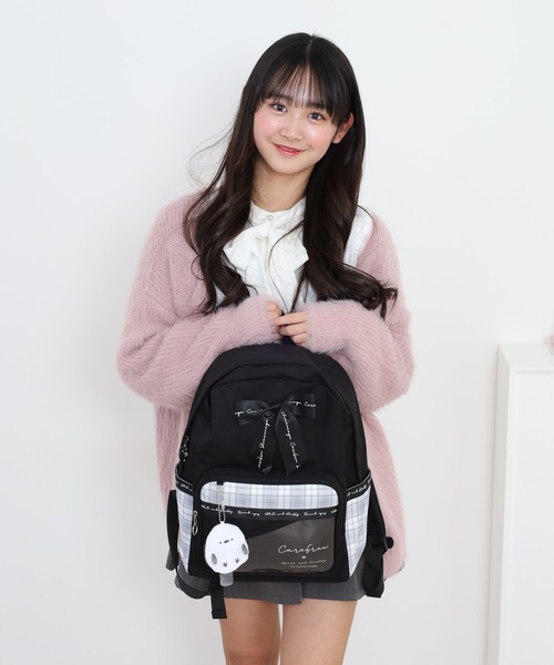 FUNALIVE(ファンアライブ)の「Coboca+ポリチェックシマエナガぬいぐるみ付Dパック KIDS(バックパック/リュック・キッズ・ブラック/ブルー・FREE)」の17枚目の写真