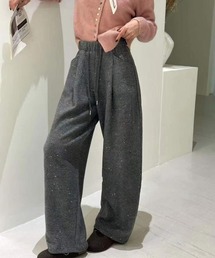 WEGO | WEGO/ラメ入りゆったりワイドシルエットスウェットパンツ(その他パンツ)