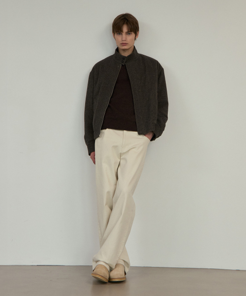 MINDBRIDGE（マインドブリッジ）の「[COUTURE]ドゥグッド_ウール混紡ヘリングトンパディングジャケット（ダウンジャケット/コート・メンズ・ブラウン・95/100/105/110）」の2枚目の写真