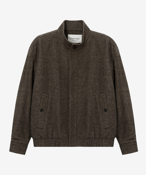 MINDBRIDGE（マインドブリッジ）の「[COUTURE]ドゥグッド_ウール混紡ヘリングトンパディングジャケット（ダウンジャケット/コート・メンズ・ブラウン・95/100/105/110）」の3枚目の写真