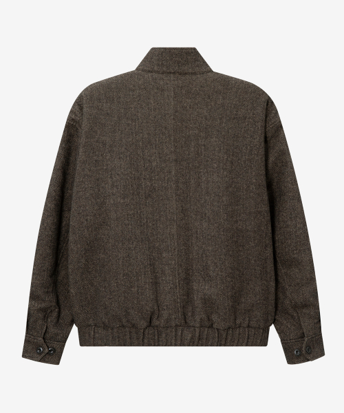 MINDBRIDGE（マインドブリッジ）の「[COUTURE]ドゥグッド_ウール混紡ヘリングトンパディングジャケット（ダウンジャケット/コート・メンズ・ブラウン・95/100/105/110）」の4枚目の写真