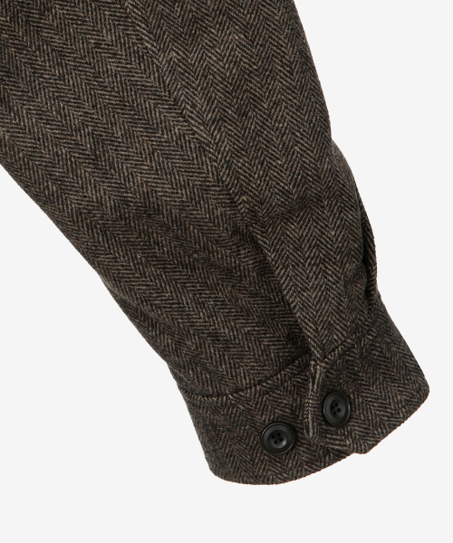 MINDBRIDGE（マインドブリッジ）の「[COUTURE]ドゥグッド_ウール混紡ヘリングトンパディングジャケット（ダウンジャケット/コート・メンズ・ブラウン・95/100/105/110）」の9枚目の写真