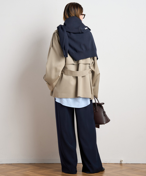 EVERYDAY I LIKE.（エヴリディアイライク）の「コットンカシミヤリラックスプルオーバー（ニット/セーター・レディース・ネイビー/ホワイト/グレー・FREE）」の11枚目の写真