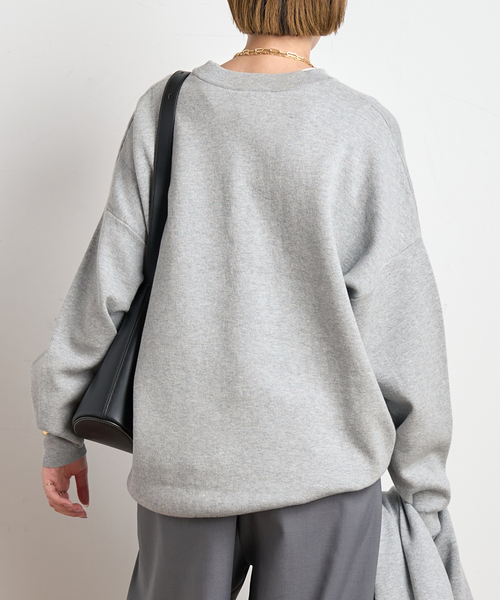 EVERYDAY I LIKE.（エヴリディアイライク）の「コットンカシミヤリラックスプルオーバー（ニット/セーター・レディース・ネイビー/ホワイト/グレー・FREE）」の13枚目の写真