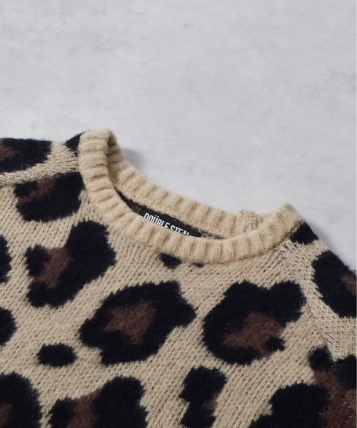 DOUBLE STEAL（ダブルスティール）の「DSクルーネックショートシャギーレオパードニット（ニット/セーター・メンズ・ベージュ・LARGE/MEDIUM）」の11枚目の写真