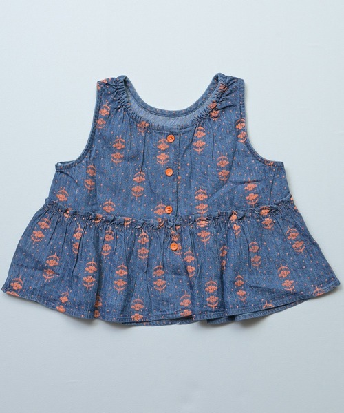 MARKEY'S（マーキーズ）の「デニム2WAYチュニック（チュニック・キッズ・ライトブルー/ネイビー・150/140/130/120/110/100/90/80）」の4枚目の写真