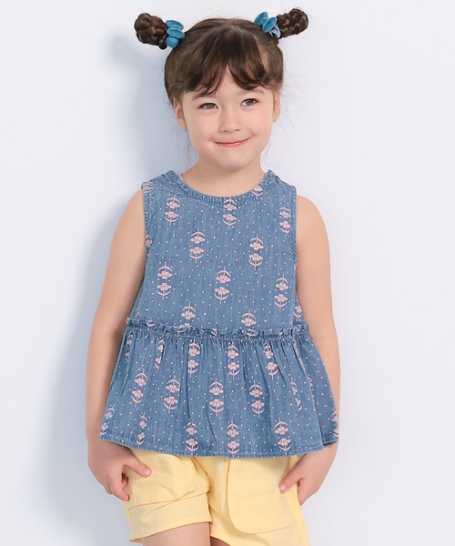 MARKEY'S（マーキーズ）の「デニム2WAYチュニック（チュニック・キッズ・ライトブルー/ネイビー・150/140/130/120/110/100/90/80）」の12枚目の写真