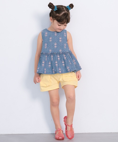 MARKEY'S（マーキーズ）の「デニム2WAYチュニック（チュニック・キッズ・ライトブルー/ネイビー・150/140/130/120/110/100/90/80）」の15枚目の写真