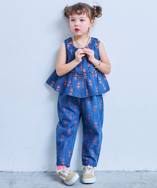 MARKEY'S（マーキーズ）の「デニム2WAYチュニック（チュニック・キッズ・ライトブルー/ネイビー・150/140/130/120/110/100/90/80）」の9枚目の写真