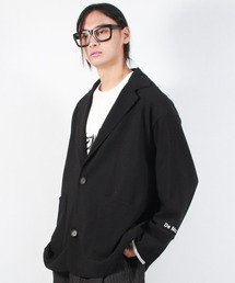 DEMARC（ドゥマーク）の「ルーズフィットリブテーラーカラージャケット ブラック（その他アウター）」