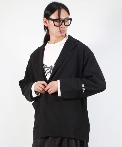 DEMARC(ドゥマーク)の「ルーズフィットリブテーラーカラージャケット ブラック(その他アウター・メンズ・その他・ONE SIZE)」の12枚目の写真