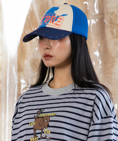 XTONZ（エクストーンズ）の「XTA071 ノイズスタッズメッシュキャップ (ブルー)（キャップ・レディース・その他・FREE）」の5枚目の写真