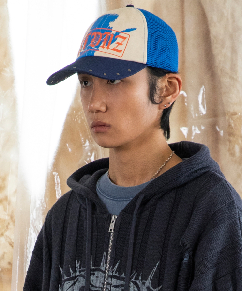 XTONZ（エクストーンズ）の「XTA071 ノイズスタッズメッシュキャップ (ブルー)（キャップ・レディース・その他・FREE）」の6枚目の写真