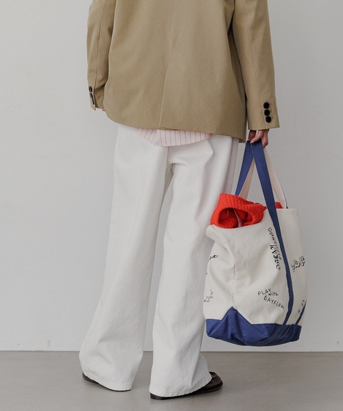 BAYFLOW（ベイフロー）の「[WEB限定/本格見えなのに楽ちん]デニムイージーパンツ（デニムパンツ・レディース・オフホワイト/サックスブルー/インディゴブルー・SMALL/MEDIUM/LARGE/X-SMALL）」の14枚目の写真