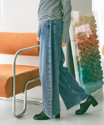 niko and... | セルフカットカーブパンツ　デニムパンツ(デニムパンツ)