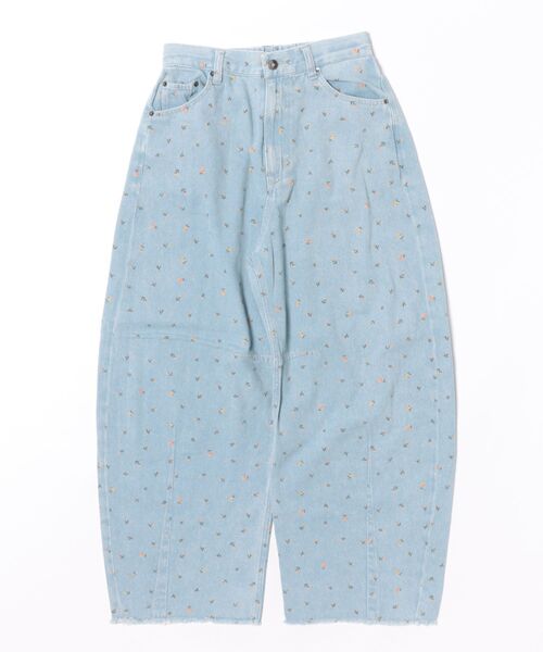 niko and...(ニコアンド)の「セルフカットカーブパンツ デニムパンツ(デニムパンツ・レディース・ライトブルー/インディゴブルー/ブラック/ホワイト/ピンク/クリアブルー/ライトブラウン・MEDIUM/LARGE)」の22枚目の写真