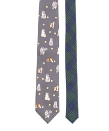 giraffe | カラーチップキャットタイ GRAY(ネクタイ)