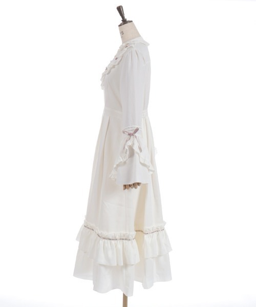 axes femme(アクシーズファム)の「ローズ×リボン姫袖ワンピース(ワンピース・レディース・キナリ/ブラック/ピンク・MEDIUM)」の17枚目の写真