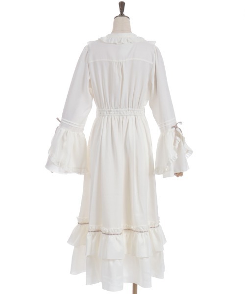 axes femme(アクシーズファム)の「ローズ×リボン姫袖ワンピース(ワンピース・レディース・キナリ/ブラック/ピンク・MEDIUM)」の18枚目の写真
