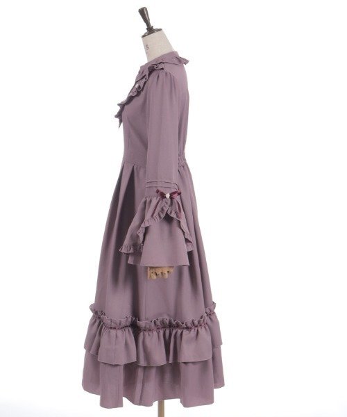 ローズ×リボン姫袖ワンピース（ワンピース）｜axes femme（アクシーズ