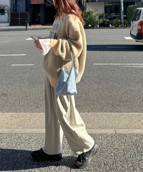 PILIT（ピリット）の「袖チュール切り替えロンTee（Tシャツ/カットソー・レディース・オフホワイト/ブラック・MEDIUM）」の12枚目の写真