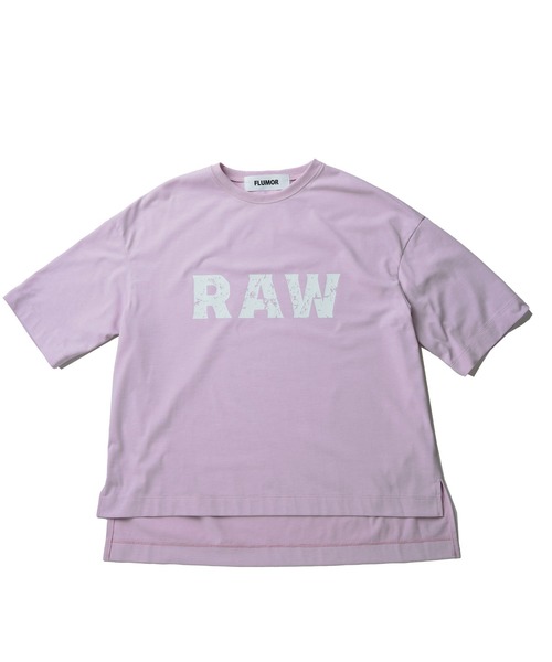 FLUMOR（フラマー）の「”RAW"ミニマルTee（Tシャツ/カットソー・レディース・ブラック/オフホワイト/キャメル/ピンク・38）」の4枚目の写真