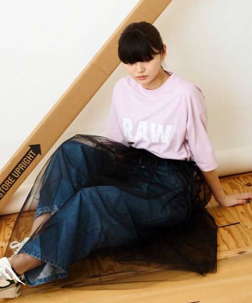 FLUMOR（フラマー）の「”RAW"ミニマルTee（Tシャツ/カットソー・レディース・ブラック/オフホワイト/キャメル/ピンク・38）」の22枚目の写真