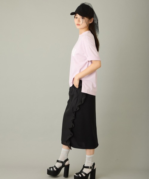 FLUMOR（フラマー）の「”RAW"ミニマルTee（Tシャツ/カットソー・レディース・ブラック/オフホワイト/キャメル/ピンク・38）」の19枚目の写真