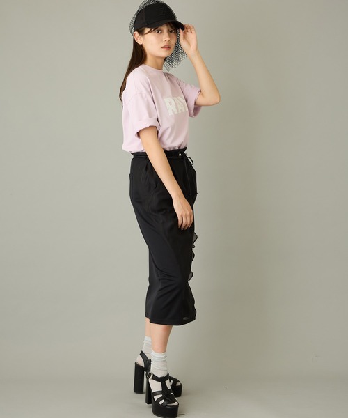 FLUMOR（フラマー）の「”RAW"ミニマルTee（Tシャツ/カットソー・レディース・ブラック/オフホワイト/キャメル/ピンク・38）」の17枚目の写真