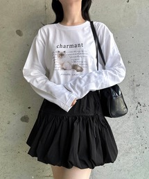 CAT英字ロンT/長袖Tシャツ