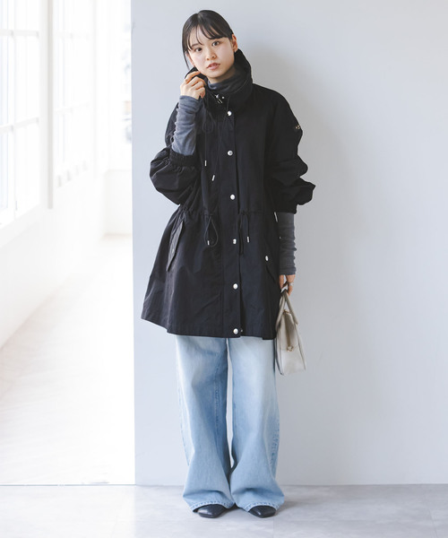TATRAS（タトラス）の「《WEB・東武池袋店 限定展開》TATRAS/タトラス OLVONA(オルブォナ)（ナイロンジャケット・レディース・ブラック/ネイビー・SMALL）」の4枚目の写真