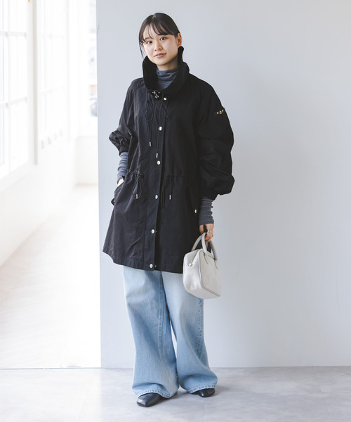 TATRAS（タトラス）の「《WEB・東武池袋店 限定展開》TATRAS/タトラス OLVONA(オルブォナ)（ナイロンジャケット・レディース・ブラック/ネイビー・SMALL）」の8枚目の写真